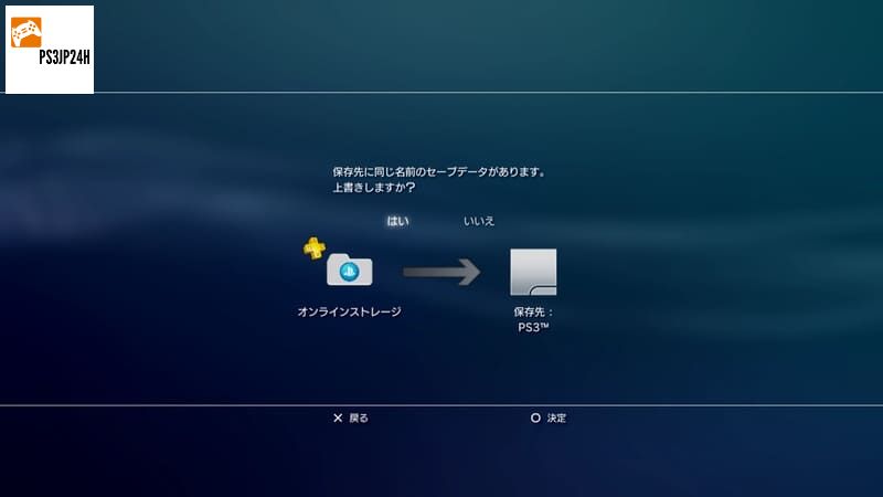 PS3 セーブ データのバックアップ